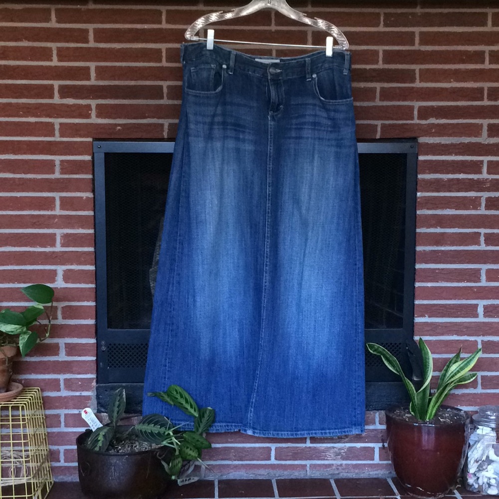 Long Denim Maurices Skirt